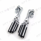 Adjustable Foot Pegs 1" for Triumph Rocket Yamaha (Chrome)
