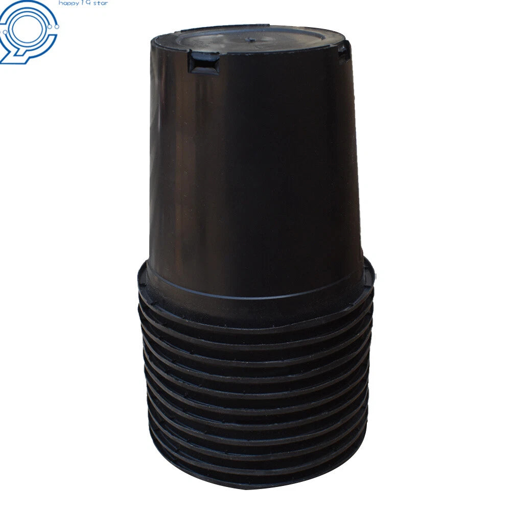 10 Pack 5 Gallon Black Injection Molded Nursery Pot Container