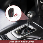 Set of 1 Gear Shift Knob Cover for Hyundai Sonata (2011–2014) Pebbled Black Red