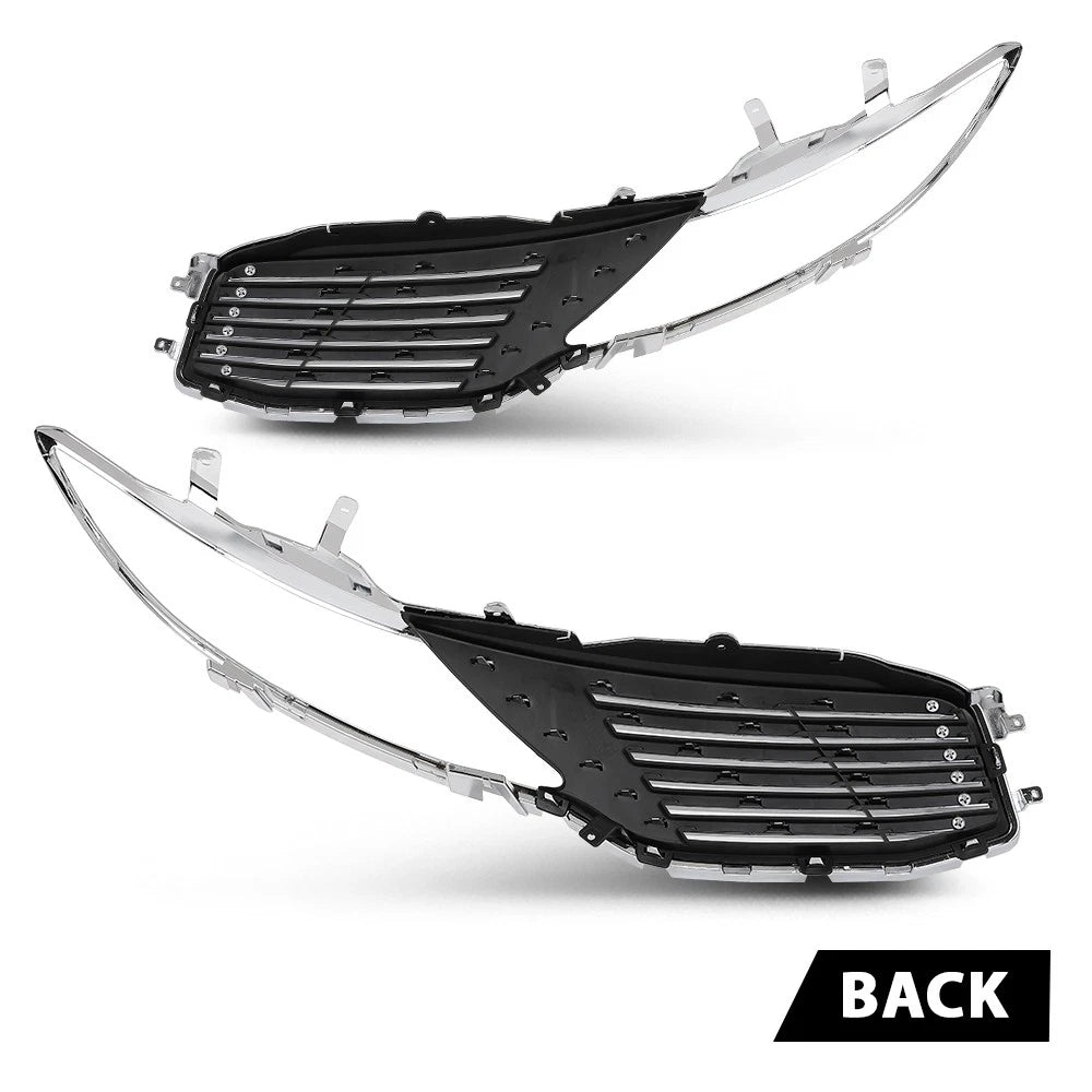 Set of 2 Front Upper Grilles for Lincoln MKZ (2013–2016)