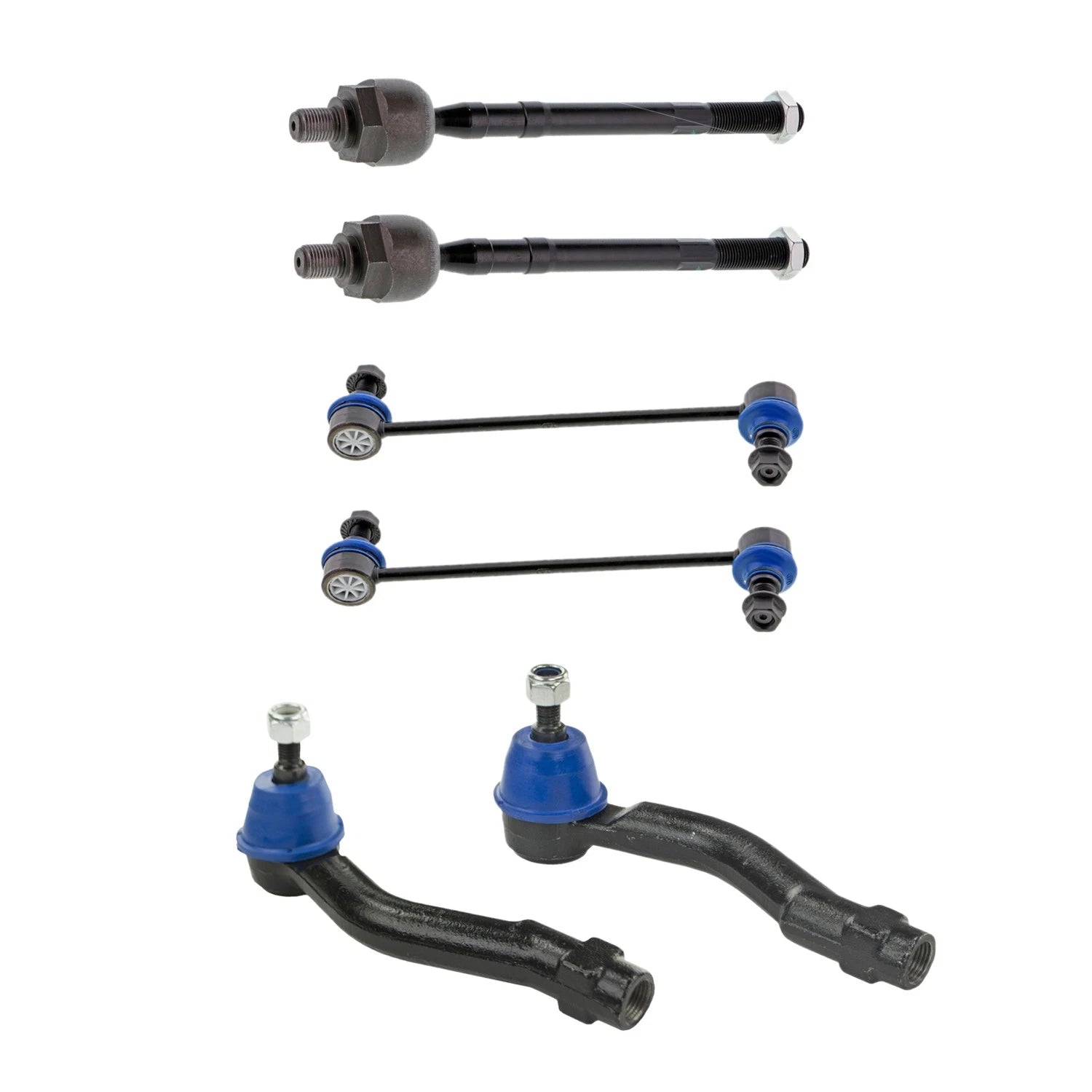 Set of 4 Mevotech Supreme Tie Rod Ends & Sway Bar Links for Sportage