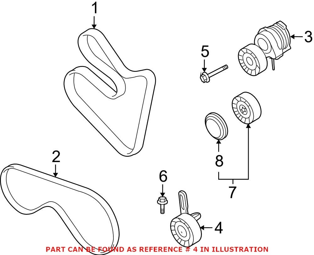 Drive Belt Tensioner Assembly for BMW (11287546163)