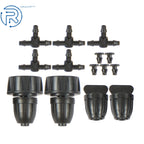 Drip Irrigation System Kit for Adjustable 5/16" & 1/4" Tubing (130 Feet)