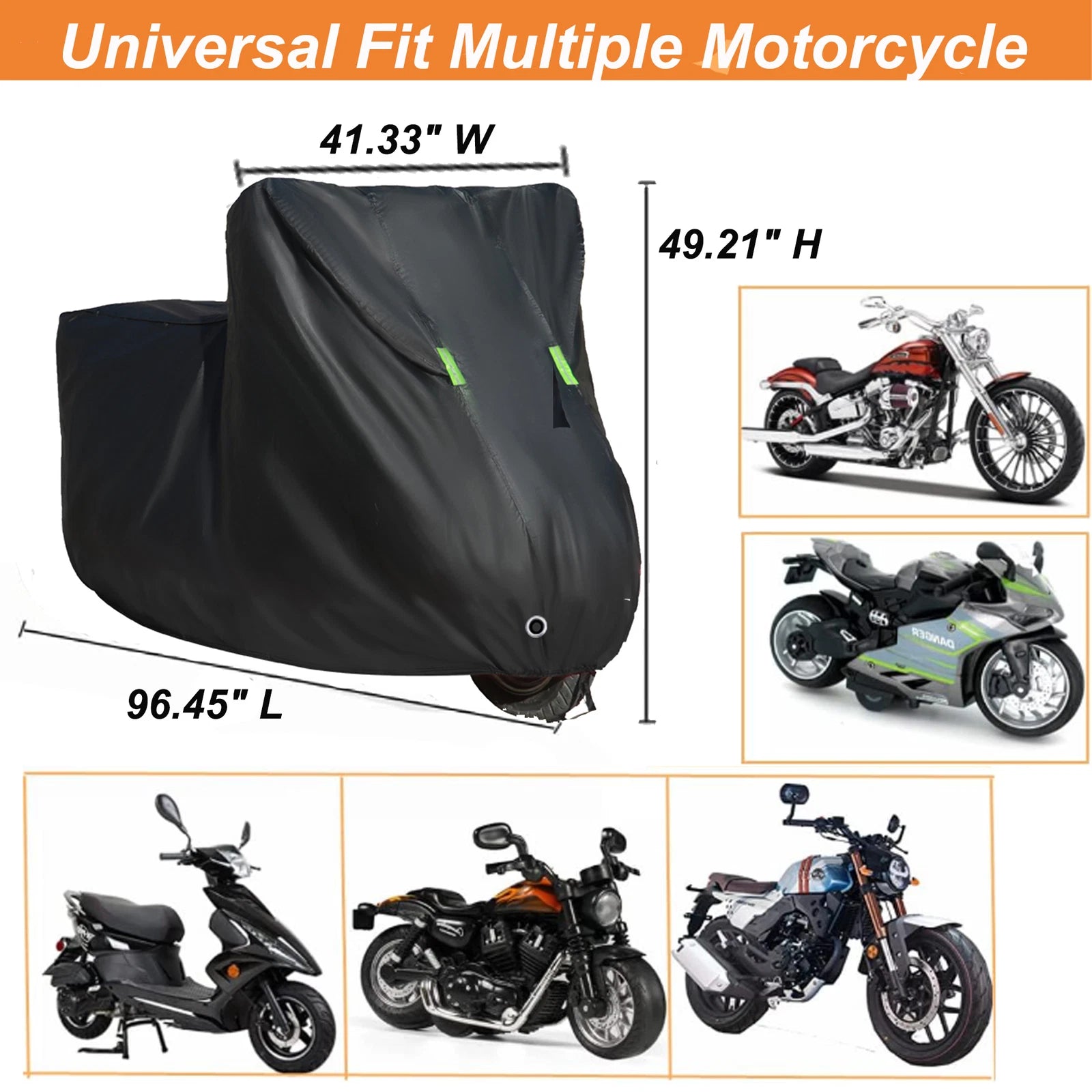 Motorcycle Cover 2XL for Scooter (Waterproof, Outdoor, UV Protection)