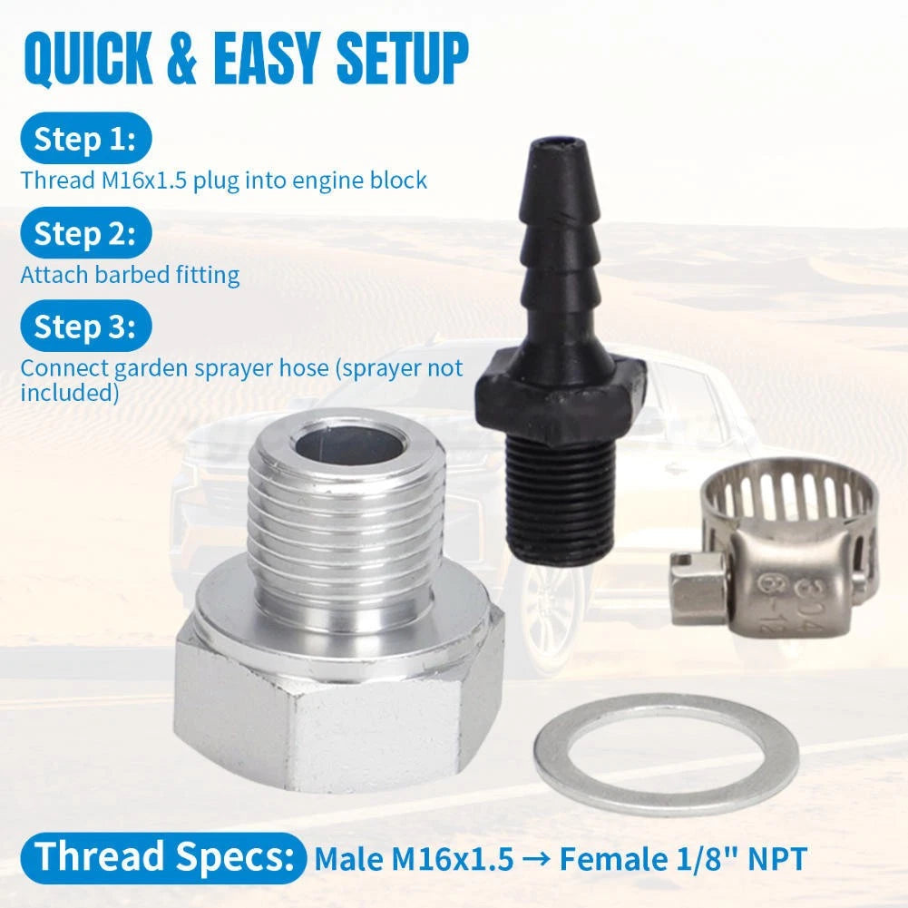 Oil Pump Priming Adapter Kit for Chevy GM LS Engines (LS1, LS2, LS3, LSX)