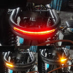 210mm Rear Seat Frame LED Turn Signal Brake Light for Cafe Racer Motor