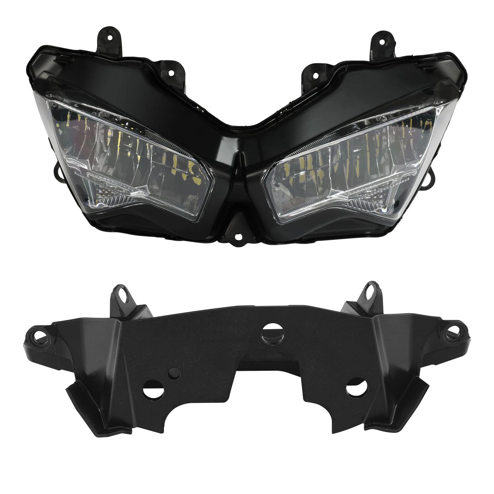 Front Headlight & Stay Fairing Bracket for Kawasaki Ninja ZX6R (2019–2023)