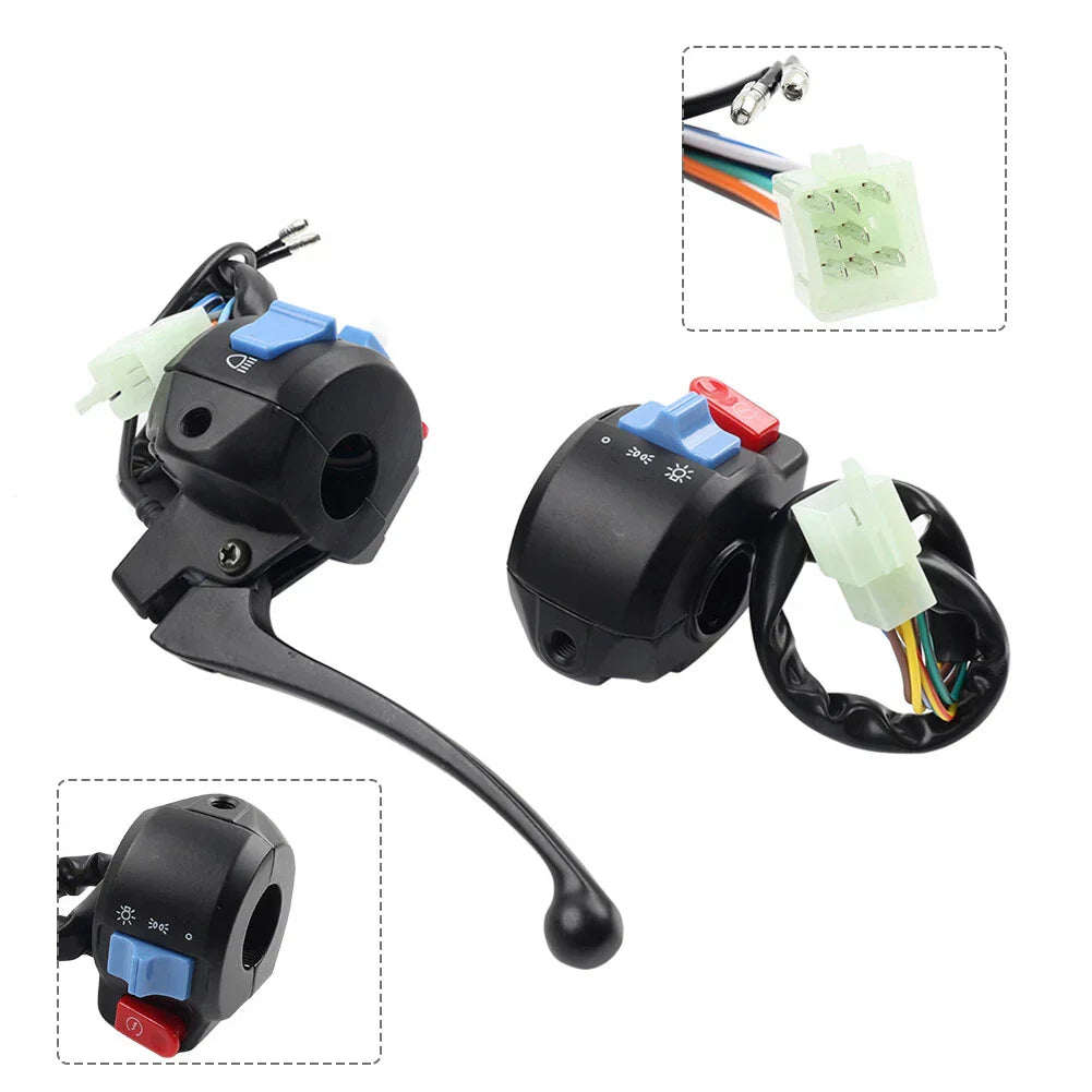 Left & Right Light Switch Control Brake Lever for GY6 50 150 Scooter