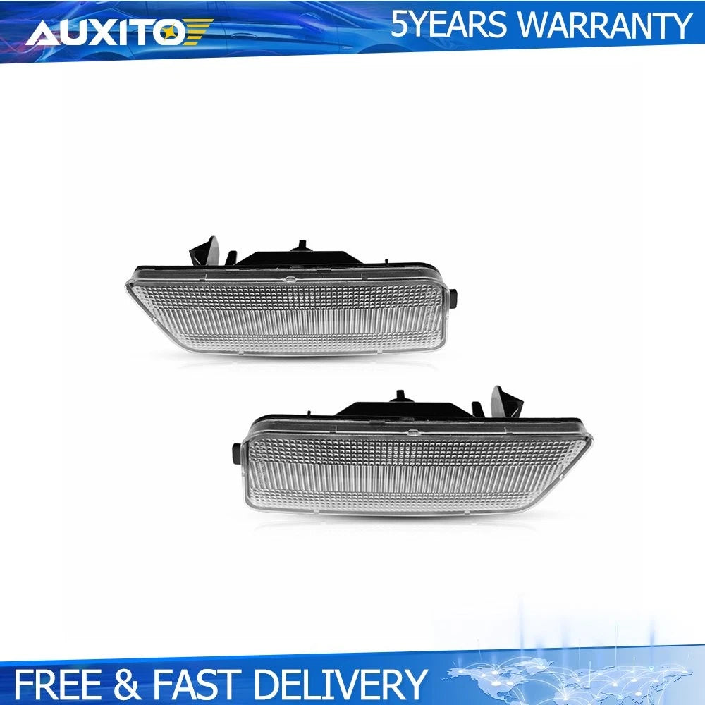 Set of 2 Clear LED Front Side Marker Lights for VW Golf/GTI (2010–2014)