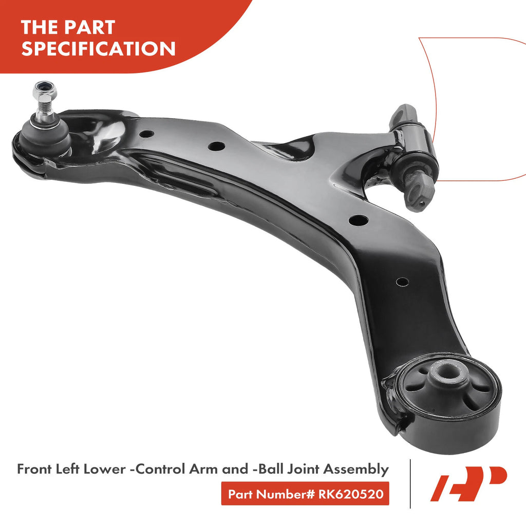 8x Front Control Arm, Sway Bar Link & Tie Rod Assembly for Kia Spectra5 (2004–2009)