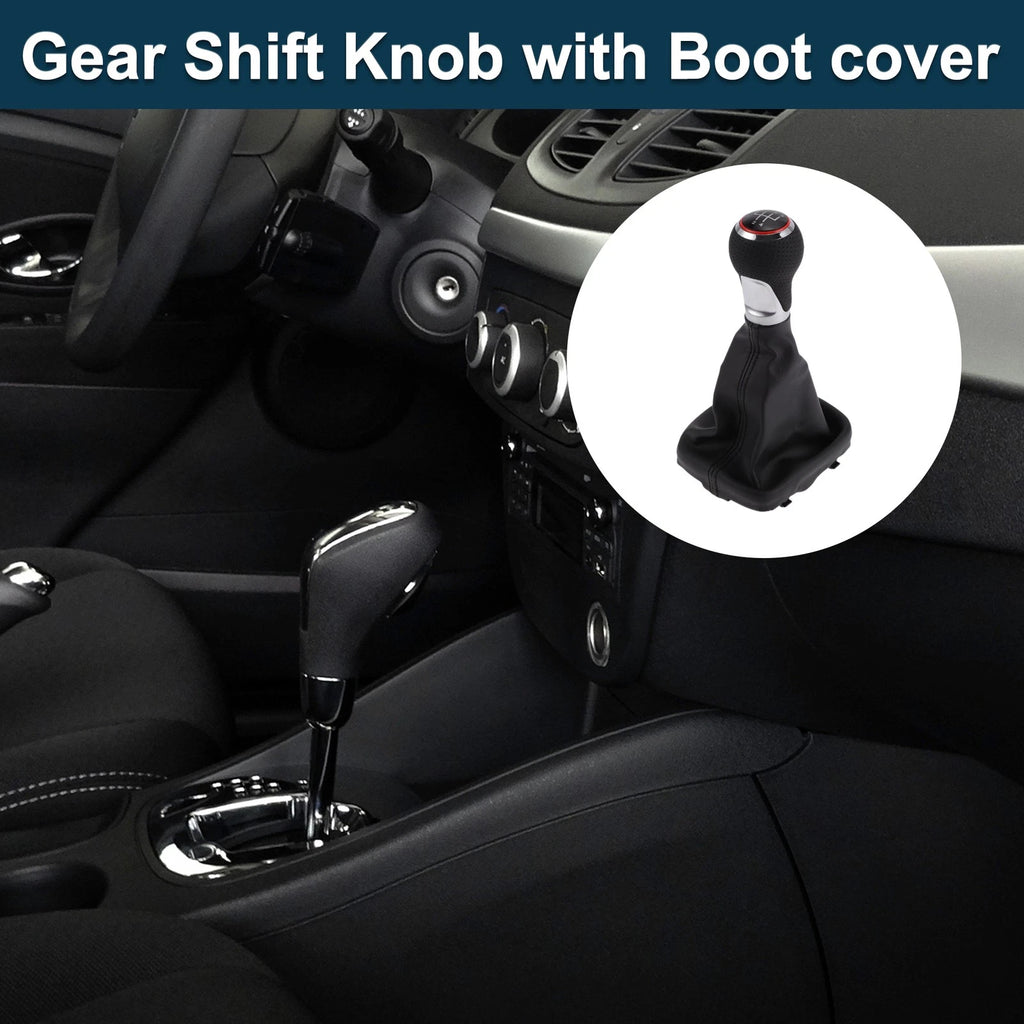 5 Speed Gear Shift Knob with Boot for Audi A3 S3 8P (2003–2013)