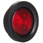 2Pcs 2.5" Round 4LED Side Marker Clearance Tail Light Kit for Truck Trailer