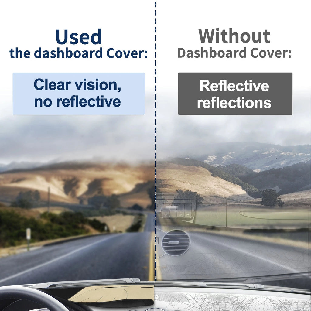 Dash Cover for Ford Focus MK3 (2012–2018) Without HUD, Polyester, Black