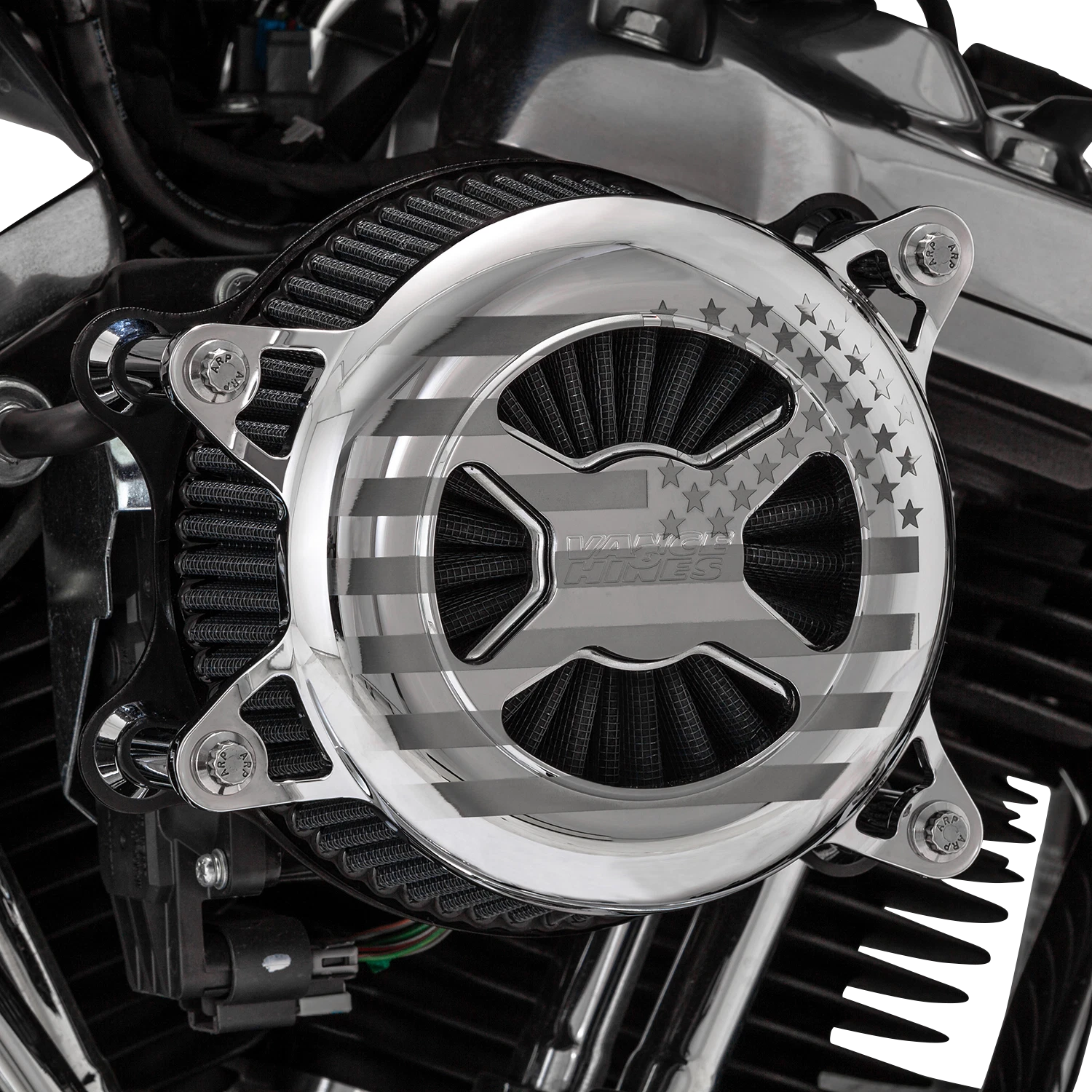 Vance & Hines VO2 America Air Intake Chrome for Harley Touring (2017–2025)