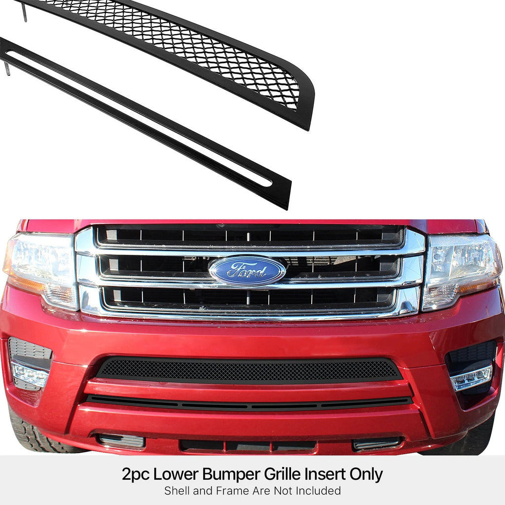 Stainless Steel Black Mesh Grille Insert for Ford Expedition (2015-2017)