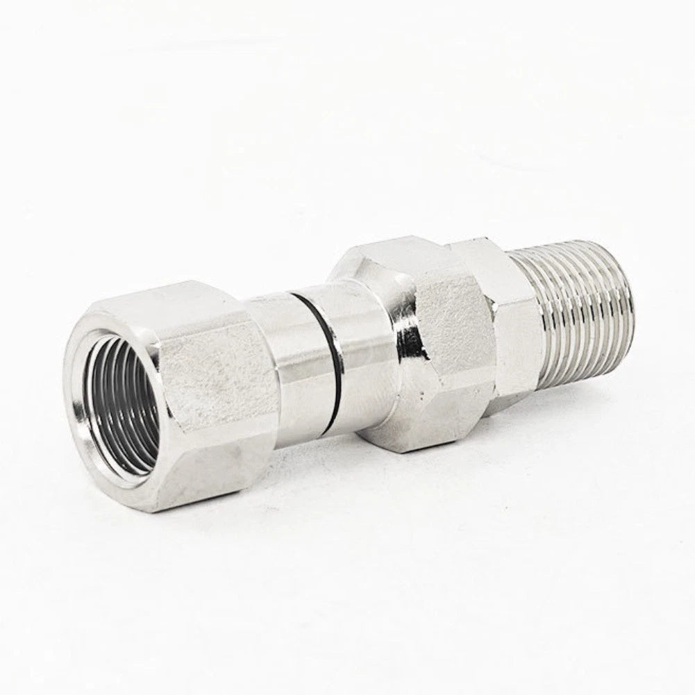 Swivel Fitting for Pressure Washer 4500 PSI Stainless Steel 360 Degree Rotation