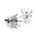 Front Axle Nut Cover Silver Bolt Cap for Harley XL 1200 Dyna Touring (2004-2023)