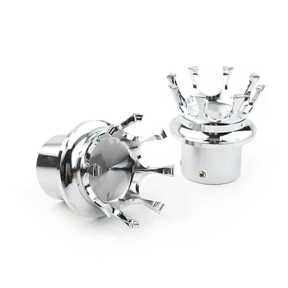Front Axle Nut Cover Silver Bolt Cap for Harley XL 1200 Dyna Touring (2004-2023)