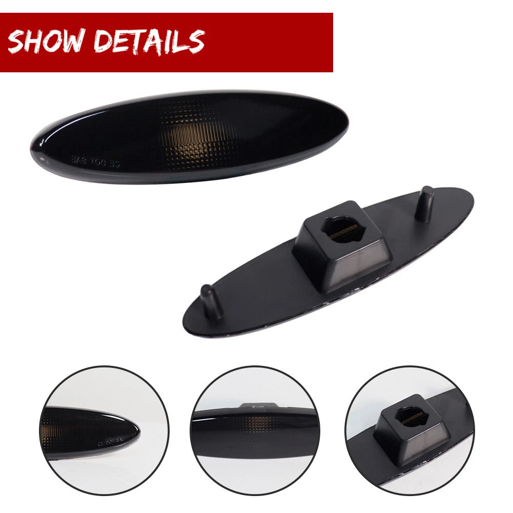 Smoked White LED Front Side Marker Light for Chevrolet Corvette C5 (1997–2004)