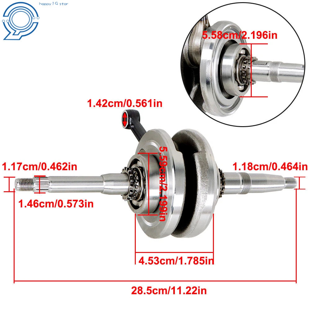 Crankshaft Assembly for 150cc Scooters ATV (4-Stroke GY6)