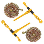 Set of 2 G80 Steel Chain and Bundle Kit 5/16"-3/8" 7100lbs 20ft