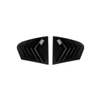2X Gloss Black ABS Rear Window Louver Shutter Covers for BMW 5 Series (2018–2023)