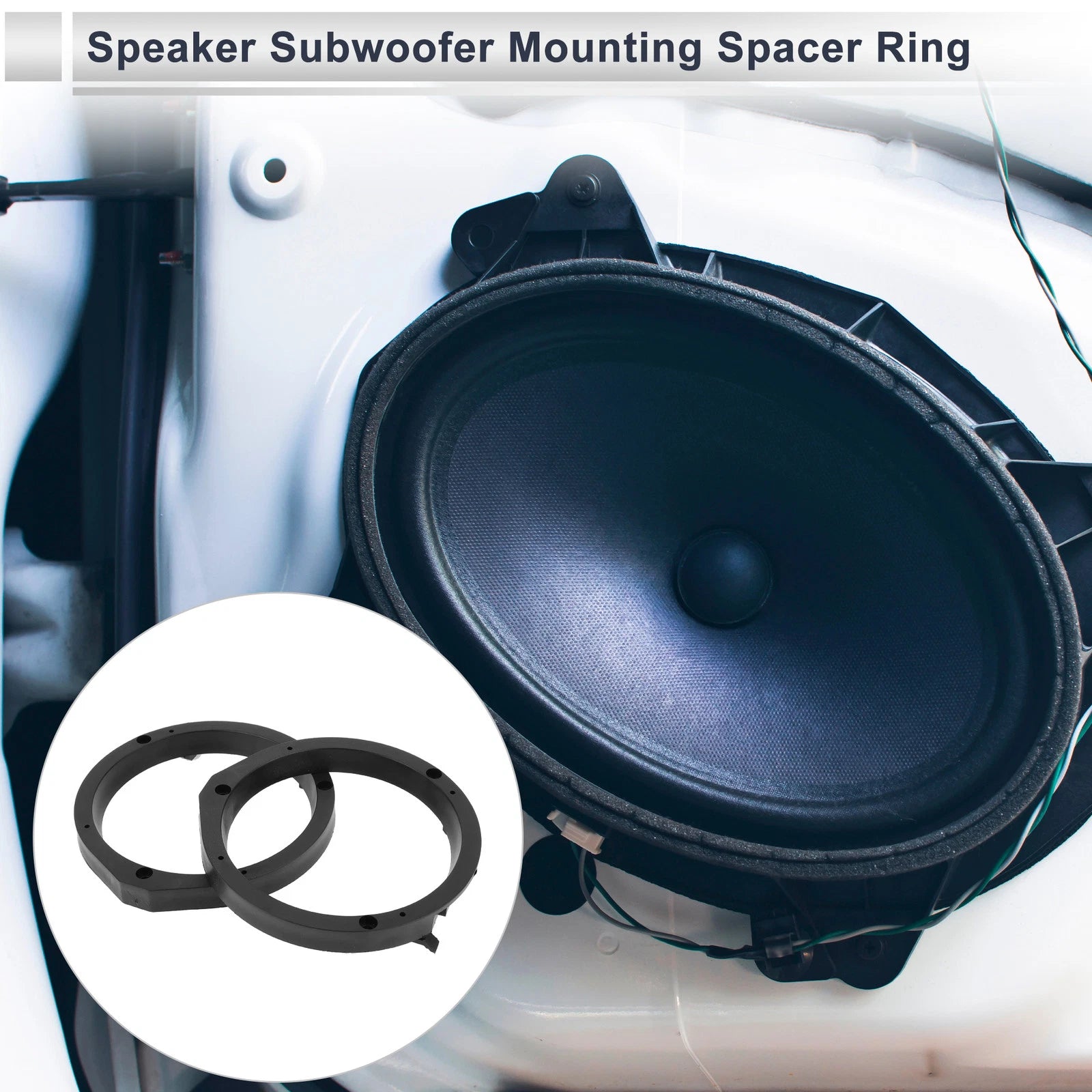 2X Speaker Spacer Ring Adapter for Toyota 6.5" Tweeter 