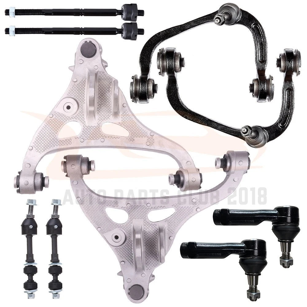 Set of 10 Front Control Arms & Tie Rod Ends for Ford F-150 (2005–2008)