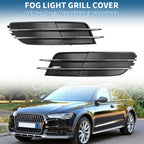 1 Pair Front Fog Light Grill for Audi A6 (2012–2015) No. 4G0807681/4G0807682