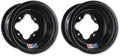 Set of 2 DWT Black A5 Rolled Lip Rear Wheels 10x10 4/115 for Banshee YFZ Raptor