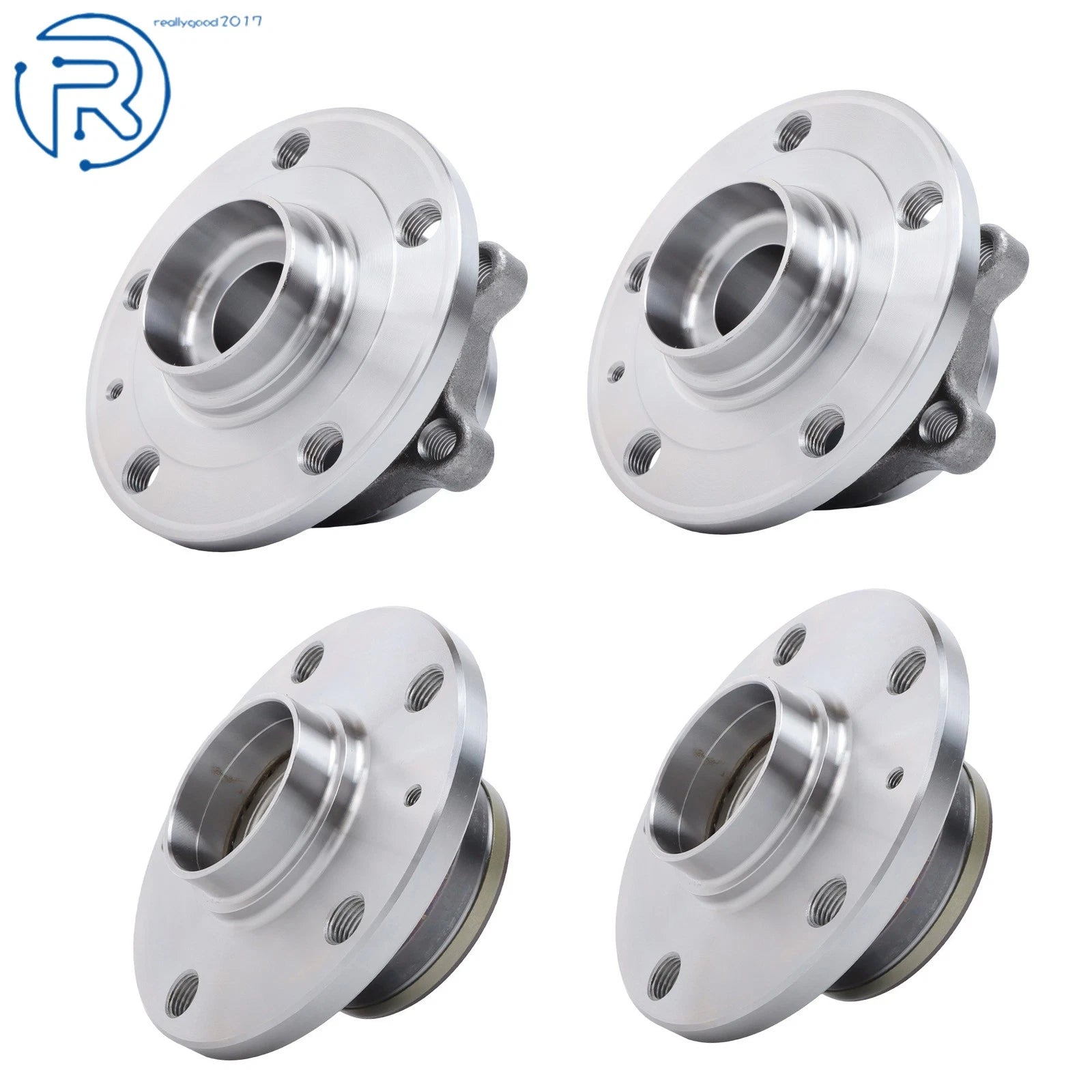 Set of 4 Wheel Hub Bearings for VW Jetta Passat CC Eos Tiguan Beetle (2006–2019)