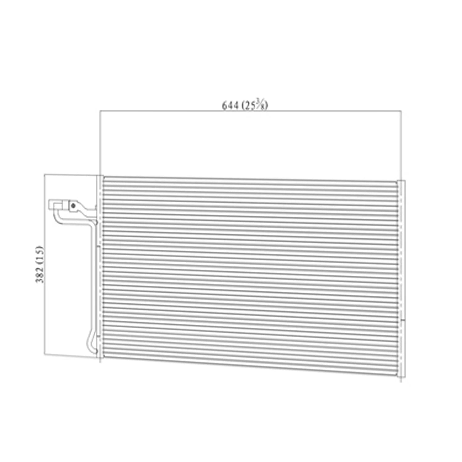 Replacement AC Condenser Stock Repair for Volvo C30 (2009–2013)