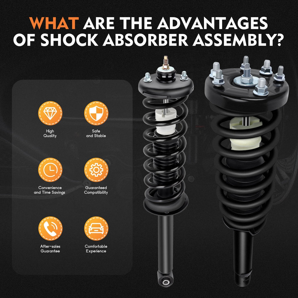 Set of 4 Complete Struts Shocks Springs for Acura TL (2004-2008)