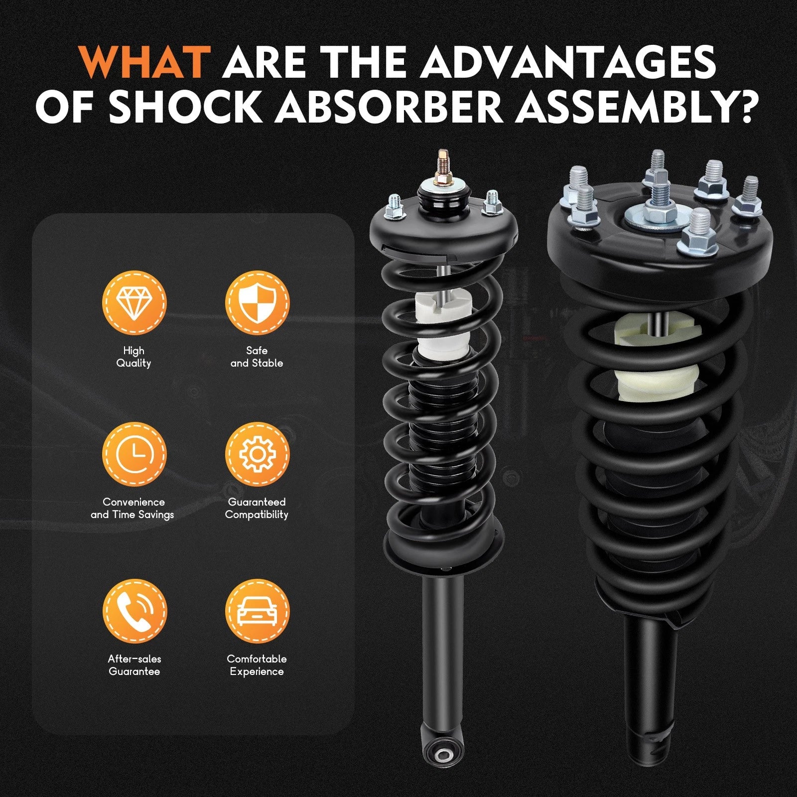 Set of 4 Complete Struts Shocks Springs for Acura TL (2004-2008)