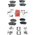 Set of 4 Ceramic Brake Pads for Honda Civic Sedan (1992–1993)