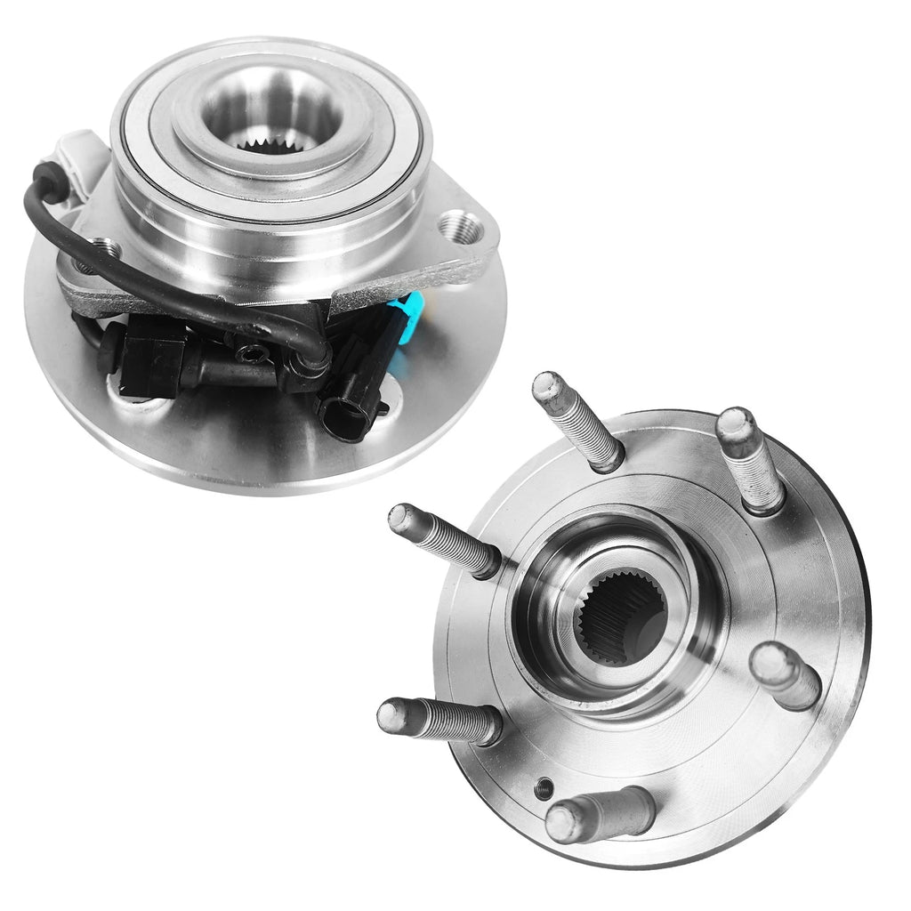 Pair Front Wheel Bearing Hub for Chevy GMC Silverado Sierra 1500 4WD (2007–2014)