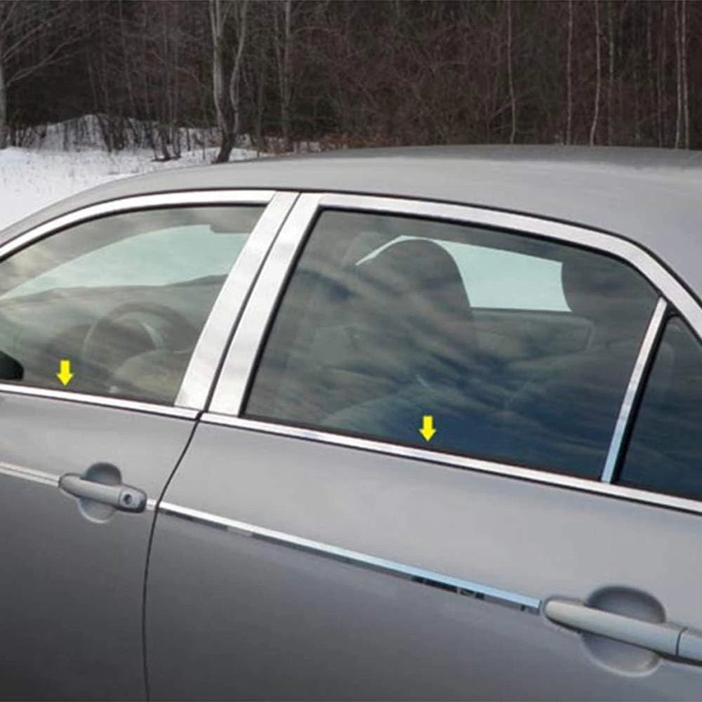 Luxury Chrome Window Sill Trim 4pc Set for Toyota Corolla (2009–2013)