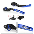 Adjustable Folding Brake & Clutch Lever for KTM 390 (2019) - Blue T9