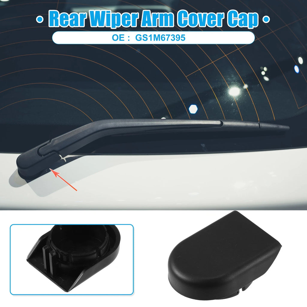 Wiper Arm Nut Cover Cap for Mazda CX-5, CX-7, RX-8 (2012–2020) Black
