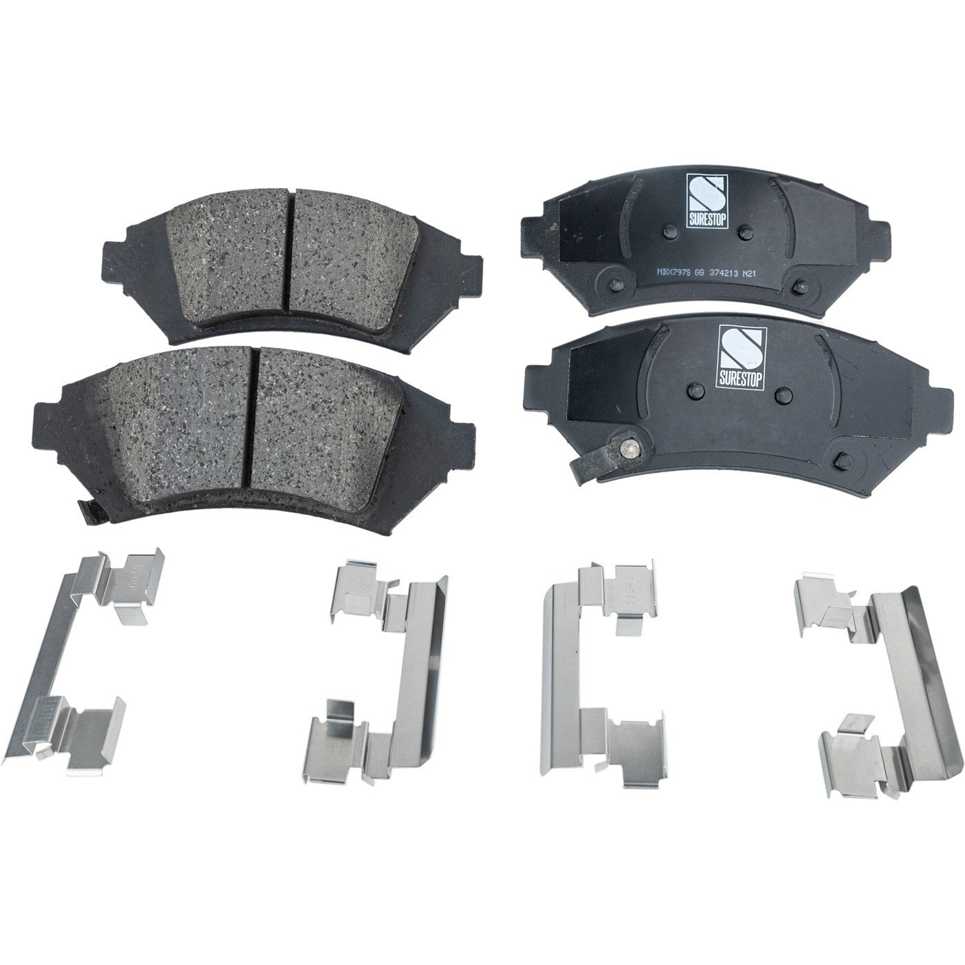 Set of 4 Front & Rear Brake Pads for Pontiac Bonneville Buick LeSabre