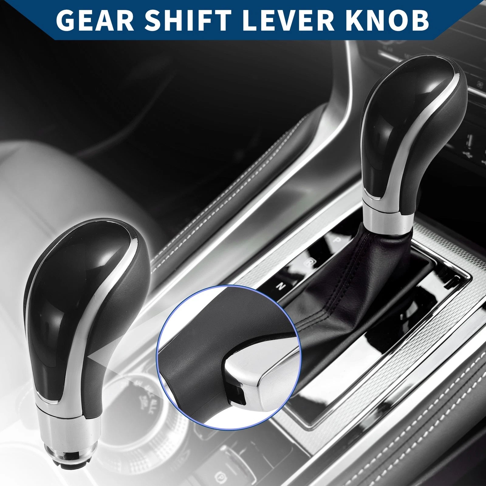 Automatic Gear Shifter Knob for Opel Insignia (2009–2013) Plastic Black