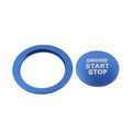 Push Button Cover Ring for Toyota Tacoma, Yaris, Prius, RAV4 (2016–2023) - Blue