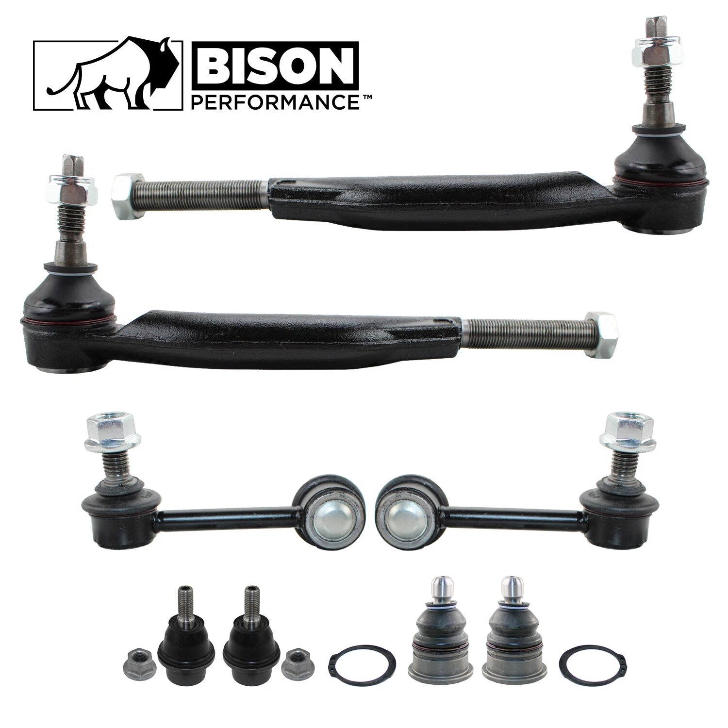 8pc Front Sway Bar Link & Outer Tie Rods Kit for Buick Chevy