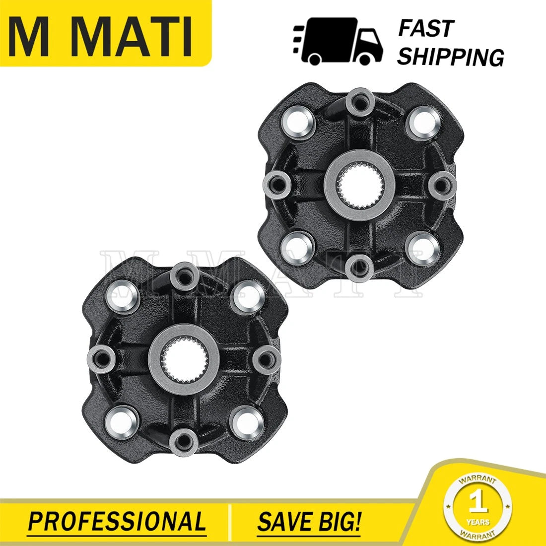 Set of 2 Front Left & Right Wheel Hubs for Honda Rancher 420 TRX420FA/FE/FM (2014–2024)