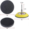 180Pcs 3 Inch Sanding Disc Sandpaper Set with Backing Pad & Buffering Pad