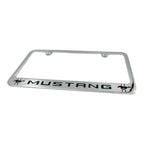 Chrome Engraved License Plate Frame for Ford Mustang (1965–2024)
