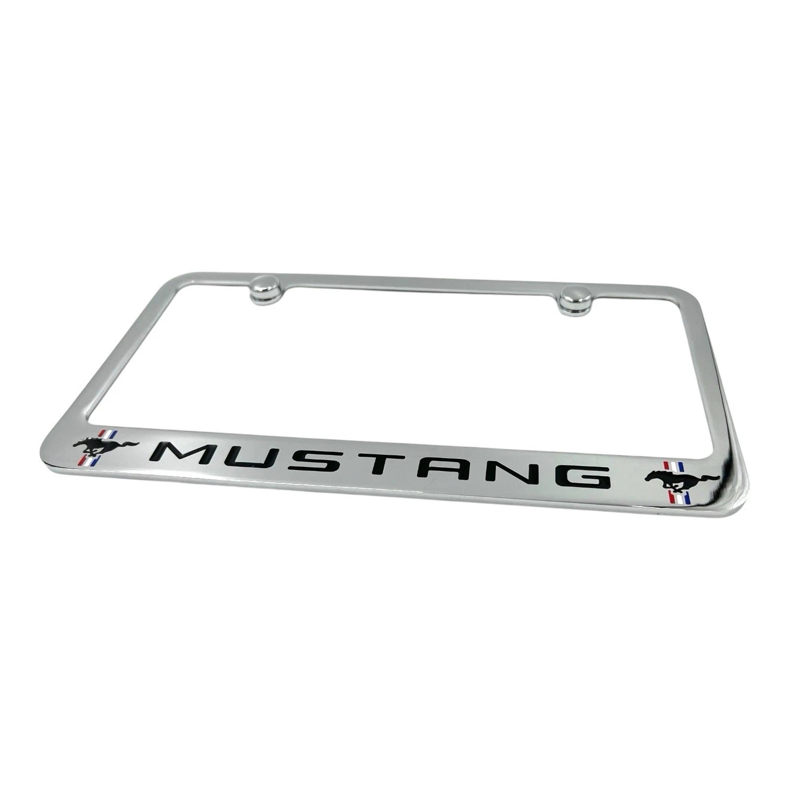 Chrome Engraved License Plate Frame for Ford Mustang (1965–2024)