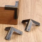 10PCS Corner Guards for Wooden Boxes Antique Bronze with Screws
