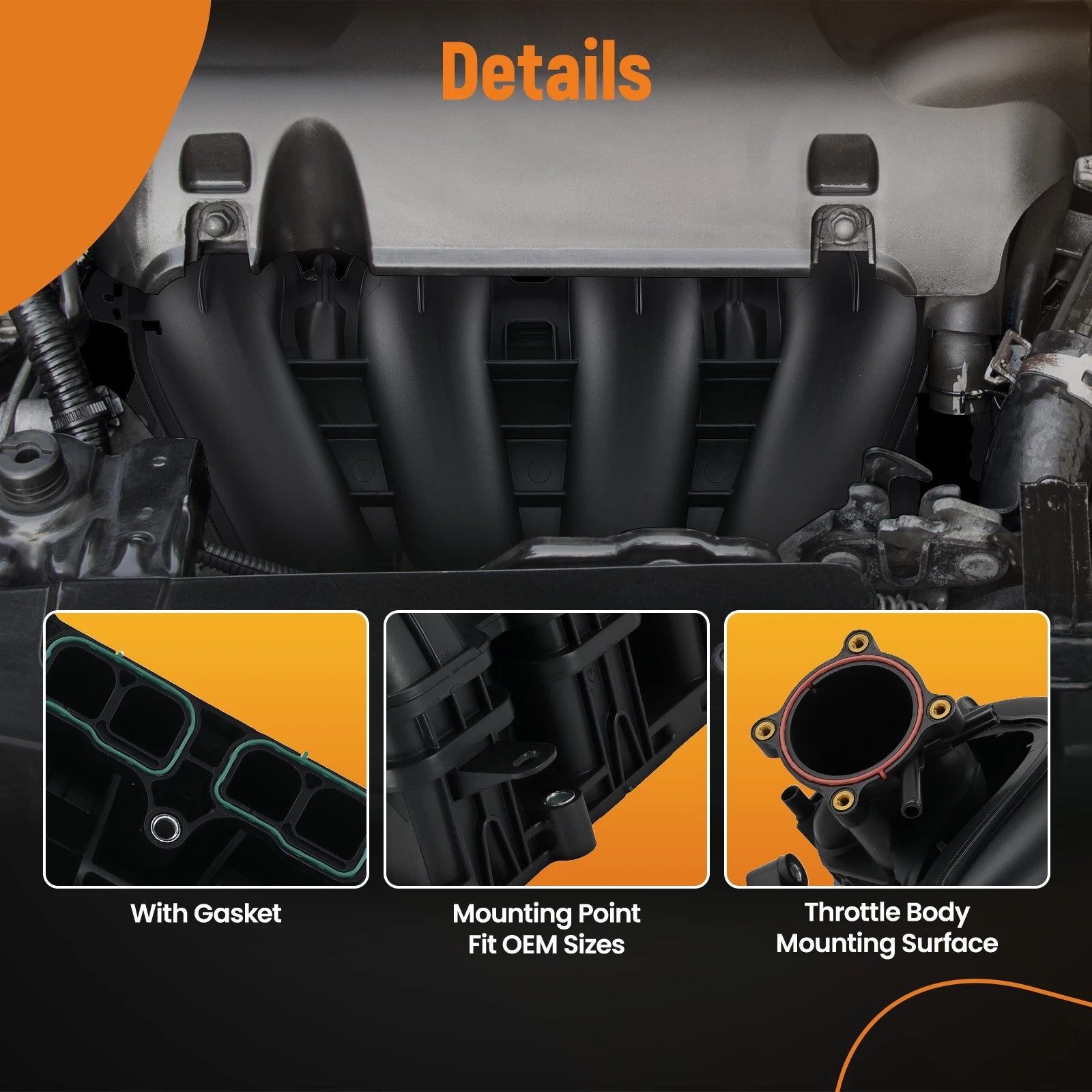 Air Intake Manifold w/ Seal for Mazda 3 6 CX-5 (2014–2021)