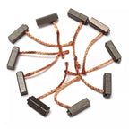 Set of 10 Carbon Brushes for Motor Maintenance